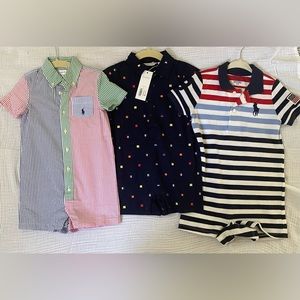 Ralph Lauren & Janie and Jack Romper/Shortall bundle